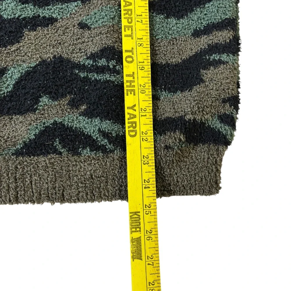 Barefoot‎ Dreams CozyChic Camo Print Pullover Sweater Women's Small - Picture 10 of 12